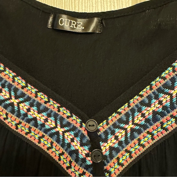 Embroidered Gauze Blouse with Flutter Sleeves by Cure - Picture 4 of 8